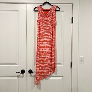 Fresh Produce Women's High Neck Maxi Tank Dress Pink and White Size‎ S